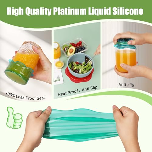 40% Off Reusable Silicone Stretch Lids for Food Storage - Image 5