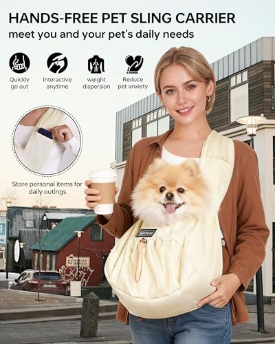 50% Off Moysoon Puppy Sling Carrier for Small Dogs - Image 3