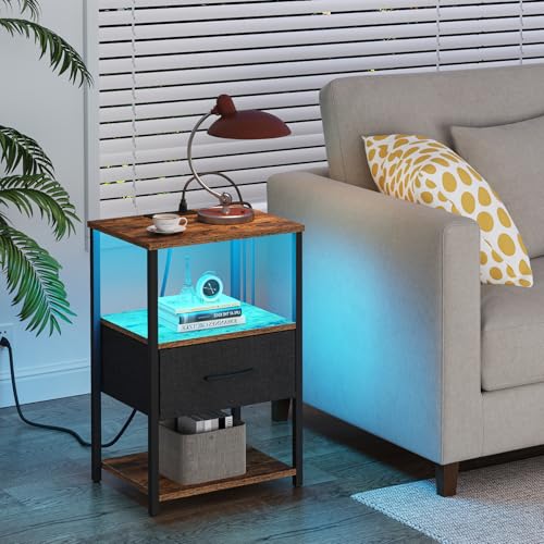 30% Off TUTOTAK LED Nightstand with Charging Station - Image 1