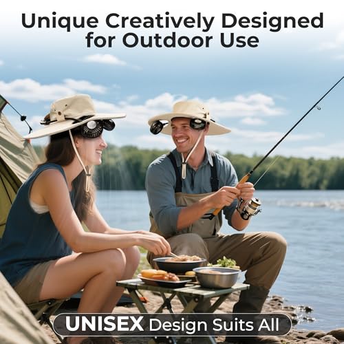 50% Off AMACOOL Bucket Hat Fan – Stay Cool Outdoors - Image 2