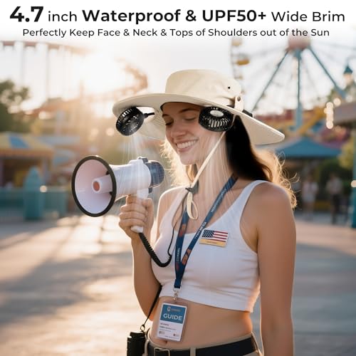 50% Off AMACOOL Bucket Hat Fan – Stay Cool Outdoors - Image 4