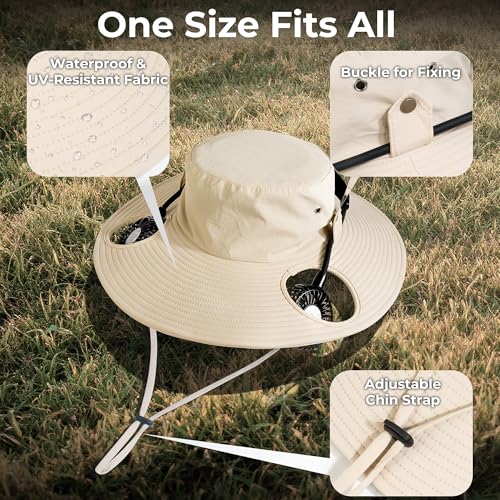 50% Off AMACOOL Bucket Hat Fan – Stay Cool Outdoors - Image 7