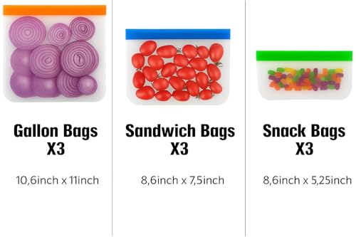 30% Off Reusable Food Storage Bags Set of 9 - Image 5