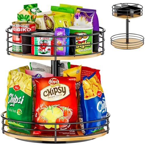 30% Off Lazy Susan 2-Tier Adjustable Organizer for Kitchen - Image 1