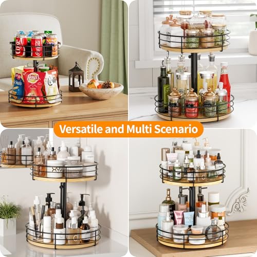 30% Off Lazy Susan 2-Tier Adjustable Organizer for Kitchen - Image 5