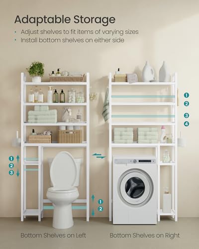 30% Off SONGMICS Toilet Storage, 4-Tier Bamboo - Image 3