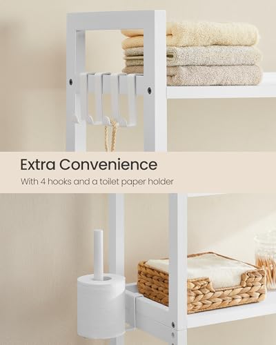30% Off SONGMICS Toilet Storage, 4-Tier Bamboo - Image 5