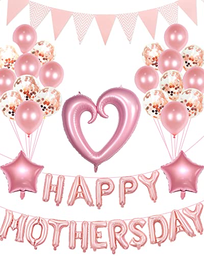 61% Off Mother's Day Balloon Set - Pink & Gold