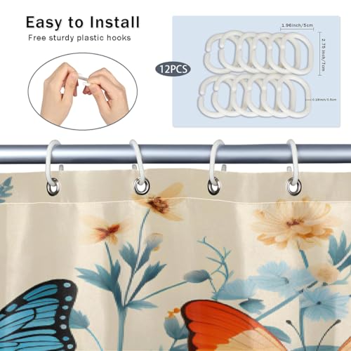 50% Off Dusviba Waterproof Shower Curtain 72x72 - Image 4