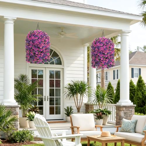 30% Off Hoppwodd Artificial Flowers Hanging Baskets Set - Image 5