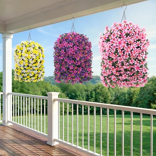 30% Off Hoppwodd Artificial Flowers Hanging Baskets Set - Image 6