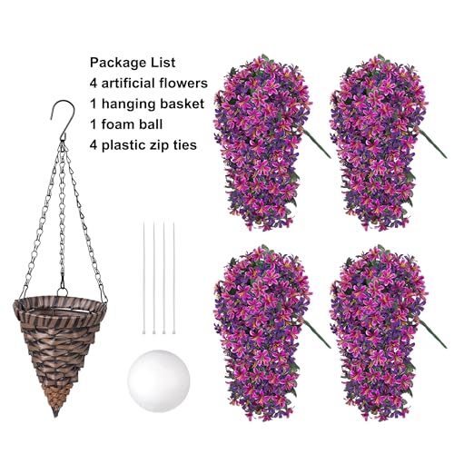 30% Off Hoppwodd Artificial Flowers Hanging Baskets Set - Image 7