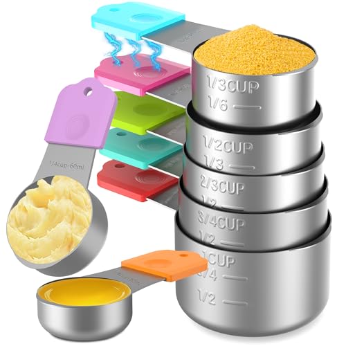 50% Off Magnetic Measuring Cups Set - 7 Stainless Steel Cups - Image 1