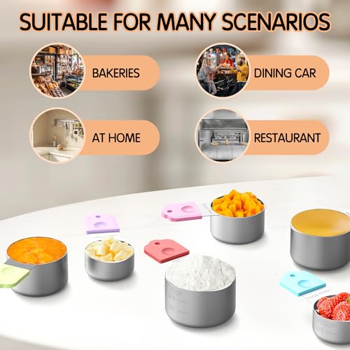 50% Off Magnetic Measuring Cups Set - 7 Stainless Steel Cups - Image 4