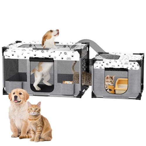 50% Off Portable Pet Playpen for Cats & Small Dogs - Image 1