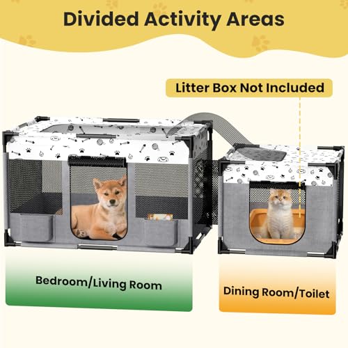 50% Off Portable Pet Playpen for Cats & Small Dogs - Image 2