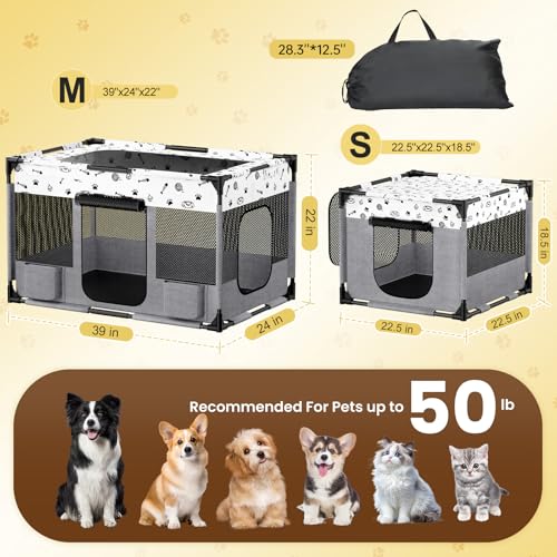 50% Off Portable Pet Playpen for Cats & Small Dogs - Image 3