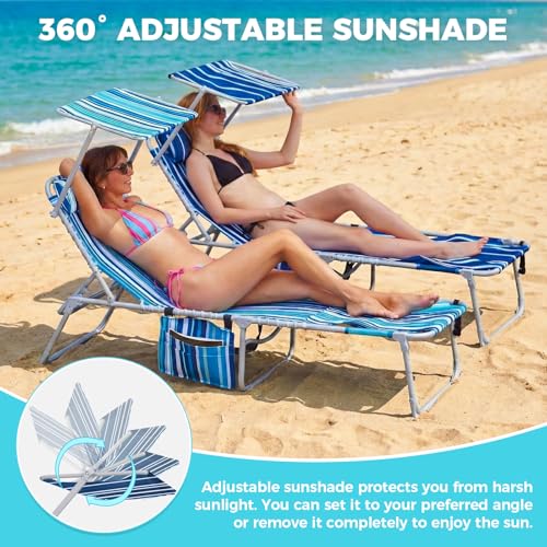 Save 31% on WEJOY 3-in-1 Tanning Chair with Canopy - Image 3