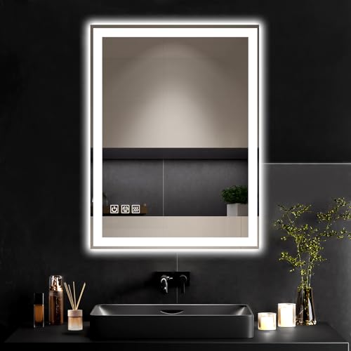 24x32 LED Bathroom Mirror with Lights, Anti-Fog, 45% Off - Image 1