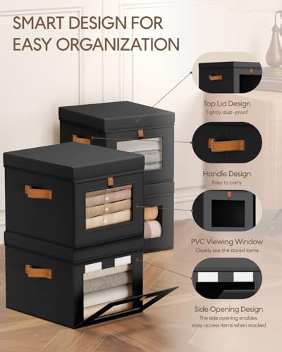 30% Off Homsorout Storage Bins with Lid – 5 Pack Deal - Image 2