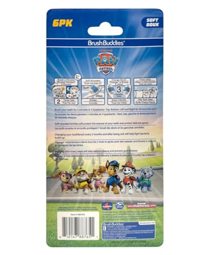40% Off Brush Buddies Paw Patrol 6-Pack Toothbrush Set - Image 4
