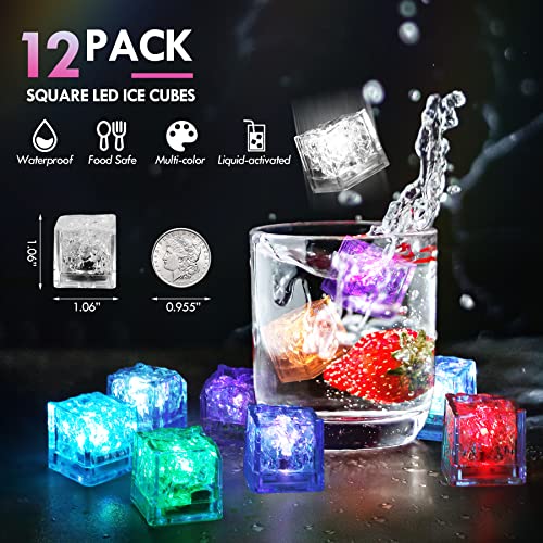 12 LED Ice Cubes Multicolor - Save 50%! - Image 2