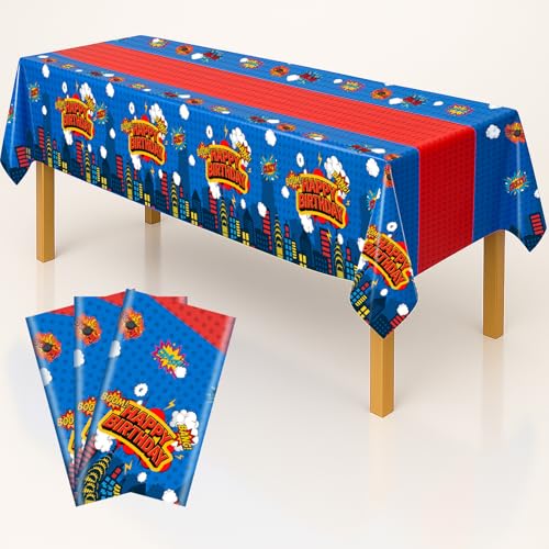 50% Off 3-Pack Hero Party Tablecloths - Only $4.99 - Image 1