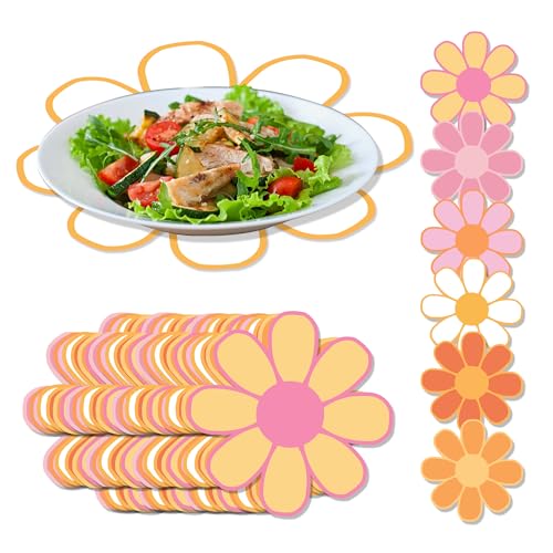 30 Daisy Print Disposable Placemats for Parties & Home - Image 1