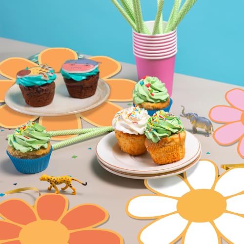 30 Daisy Print Disposable Placemats for Parties & Home - Image 3