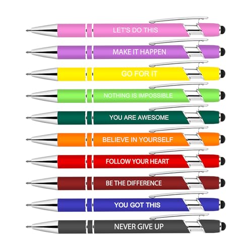 50% Off! 10 Inspirational Pens Bulk with Stylus, $13.92 Now - Image 1