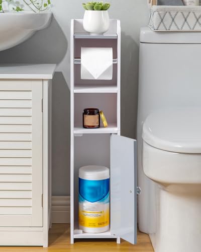 24% Off AOJEZOR Toilet Paper Holder Stand & Cabinet - Image 3