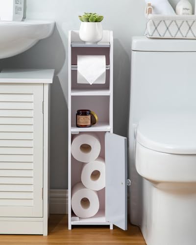 24% Off AOJEZOR Toilet Paper Holder Stand & Cabinet - Image 4