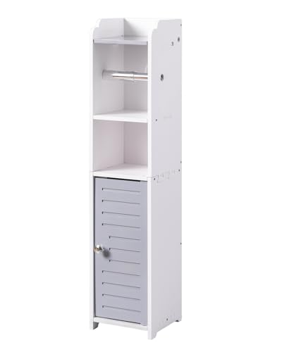 24% Off AOJEZOR Toilet Paper Holder Stand & Cabinet - Image 5
