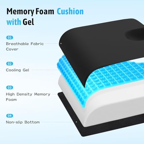 Save 9% on TranquilMoments Gel Memory Foam Seat Cushion - Image 2