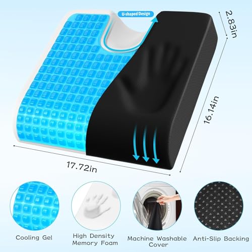 Save 9% on TranquilMoments Gel Memory Foam Seat Cushion - Image 5