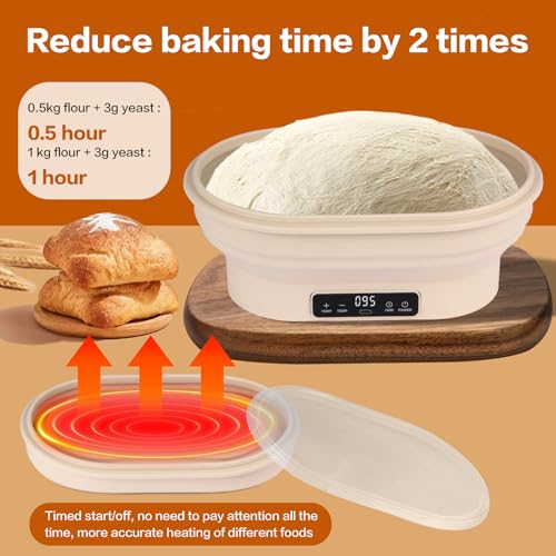 50% Off Electric Bread Proofing Basket, 2L, Folding Design - Image 3