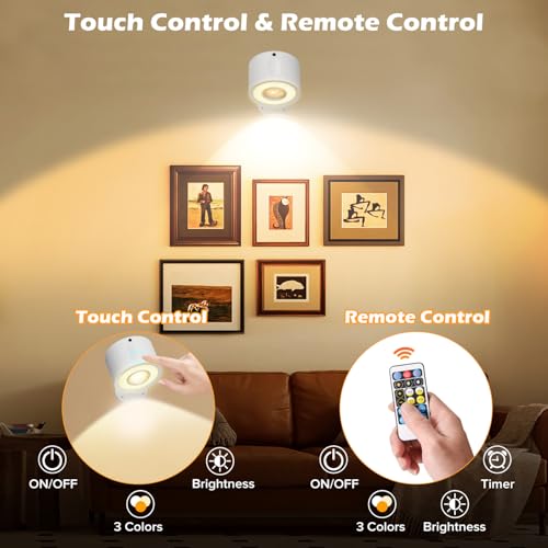 Plomixius LED Wall Lights: Rechargeable, Dimmable, 360° Rotate - Image 7