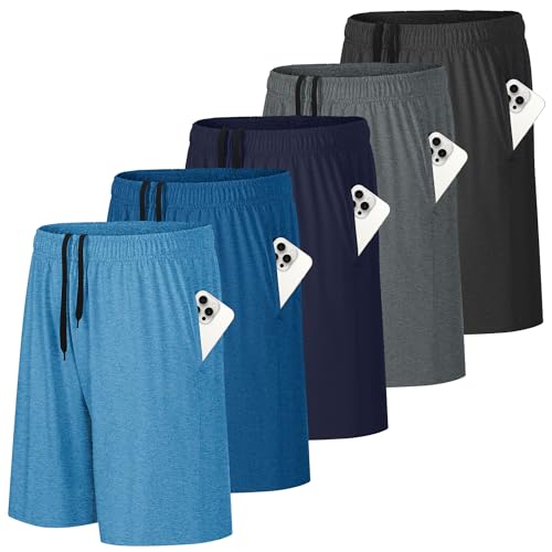 5-Pack Athletic Shorts for Men – Quick-Dry & Breathable - Image 1