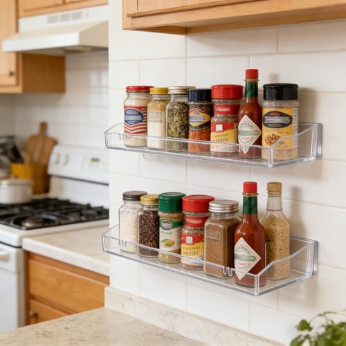 50% Off Clear Floating Shelves for Bathroom Storage - Image 6