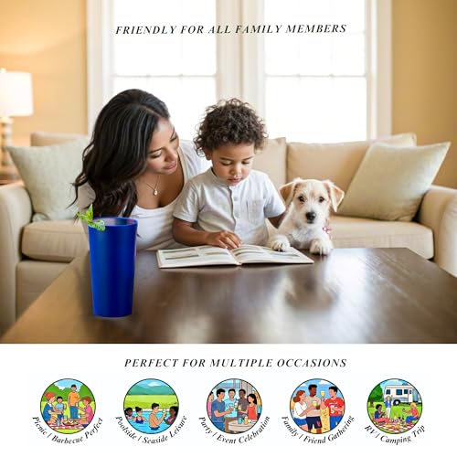 50% Off 26oz Stackable Plastic Tumblers Set of 12 - Image 7