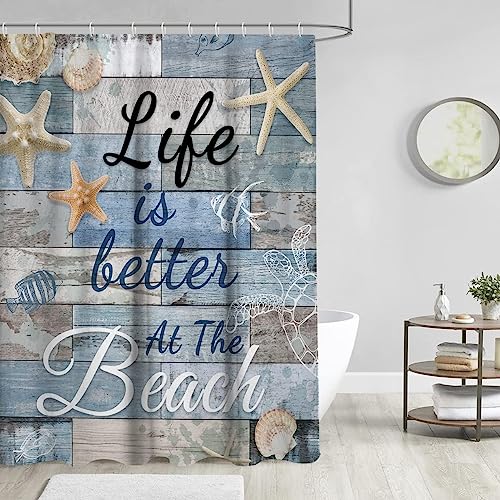 30% Off AAtter Beach Shower Curtain Set with Hooks - Image 2
