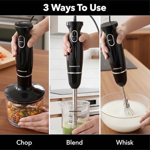 OVENTE Immersion Blender Set - 300W, 2 Speeds - Image 5