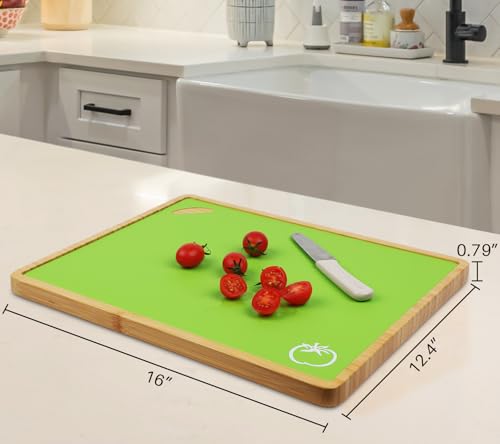 30% Off Bamboo Cutting Board Set with 6 Color Mats - Image 2