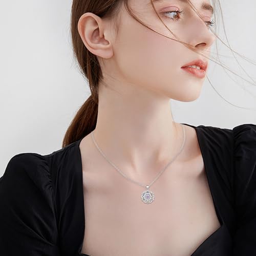 50% Off Ruthes 925 Silver Lotus Chakra Pendant Necklace - Image 5
