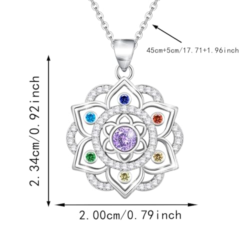 50% Off Ruthes 925 Silver Lotus Chakra Pendant Necklace - Image 6