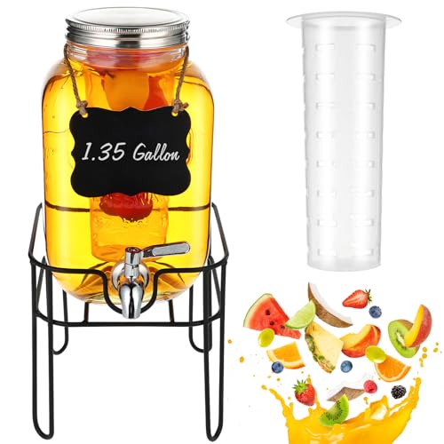 30% Off Glass Drink Dispenser with Stand, 1.35 Gal - Image 1
