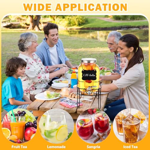 30% Off Glass Drink Dispenser with Stand, 1.35 Gal - Image 6