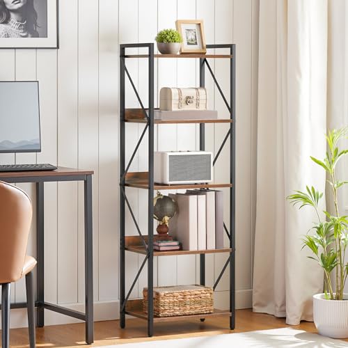 30% Off HOOBRO 5-Tier Industrial Bookshelf - Image 2