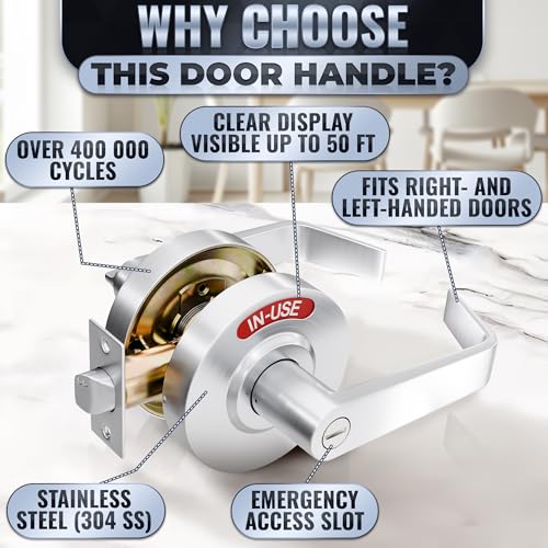 Save 35% on Commercial Door Lock with Privacy Indicator - Image 4