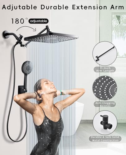 50% Off Starry Sky 12.2" Rain Shower Head Combo - Image 5